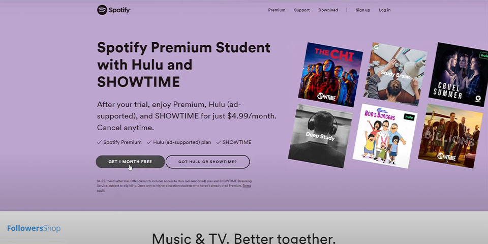 How to Get Hulu Through Spotify