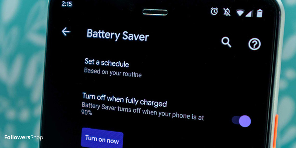 Turning Off Battery Saving Mode
