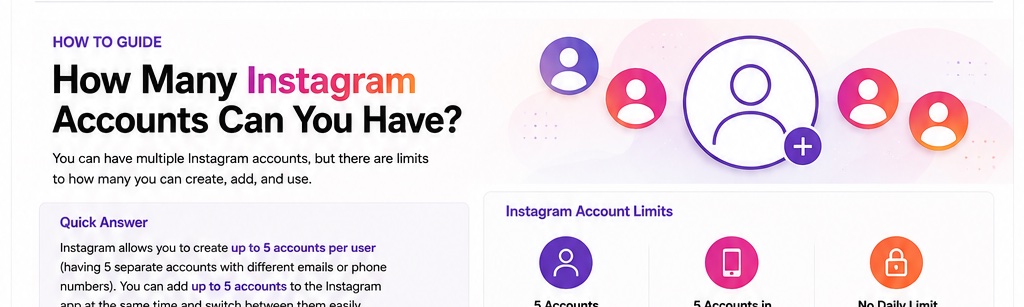 How Many Instagram Accounts Can You Have?