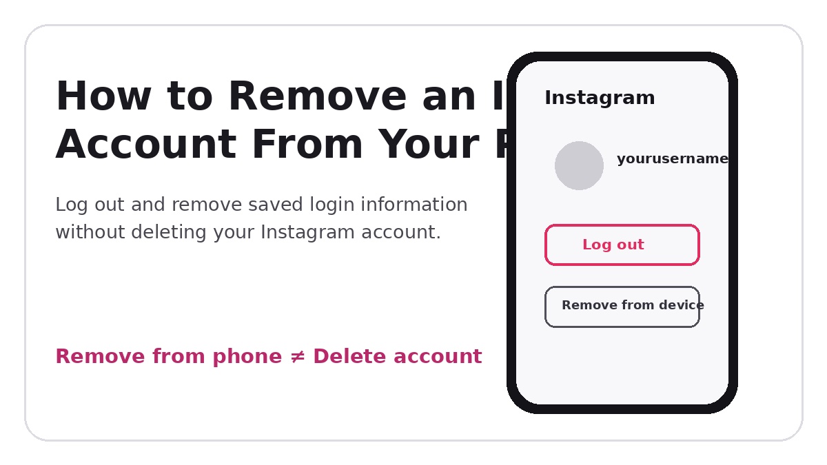 How to Remove an Instagram Account From Your Phone